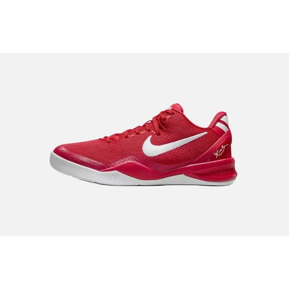 Size 5Y - Kid's Nike Kobe 8 Basketball Shoes University Red White FN0266-601